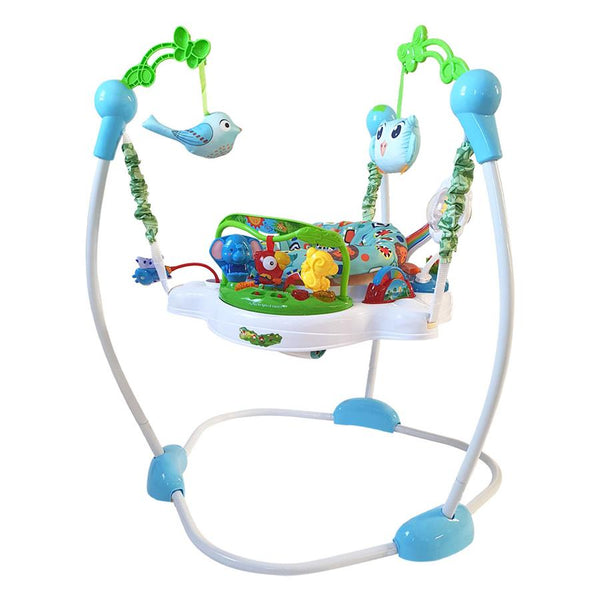 Mamakids Jumper with 360 degree Rotating Seat-Bouncer-Mamakids-Jungle Blue-www.hellomom.co.za