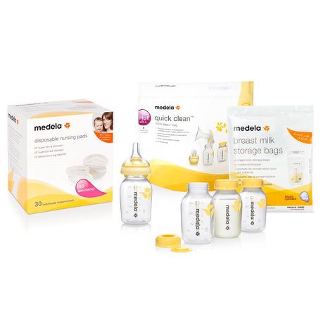 Medela Store and Feed Set with Calma Milk Bottle 
