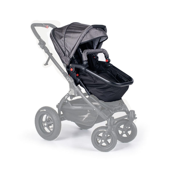 TFK Joggster Twist Lite With Multi X Carrycot Combo-Strollers-Trends for Kids-red stroller with grey carrycot-www.hellomom.co.za