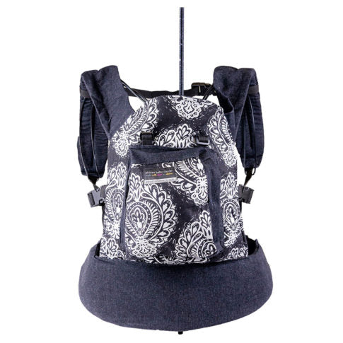 African Baby Carrier Original Peppertree-Baby Carriers-African Baby Carrier-Black Paisley-www.hellomom.co.za