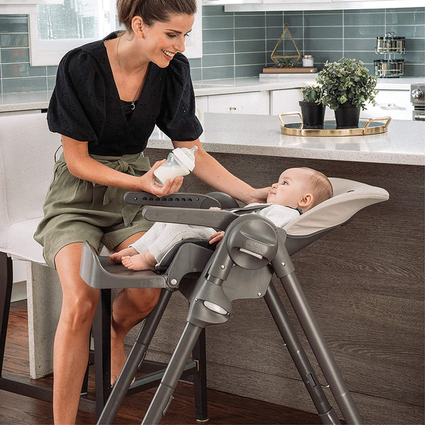 Chicco Polly Space-Saving Fold Highchair-High Chairs & Booster Seats-Chicco-Black-www.hellomom.co.za