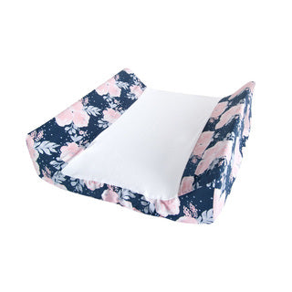 Ruby Melon Change Mat Cover-Change Mat Cover-Ruby Melon-Floral Navy-www.hellomom.co.za