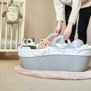 Tommee Tippee Moses Basket and Stand-Moses Basket-Tommee Tippee-Grey-www.hellomom.co.za