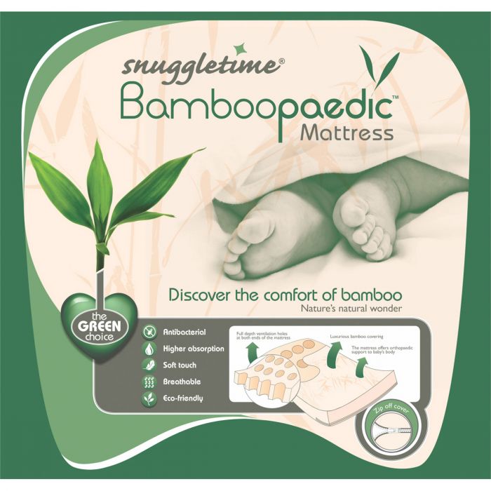 Snuggletime Bamboopaedic Mattress with Bamboopaedic Fitted