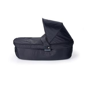TFK Dot Carrycot in Black with open sun canopy