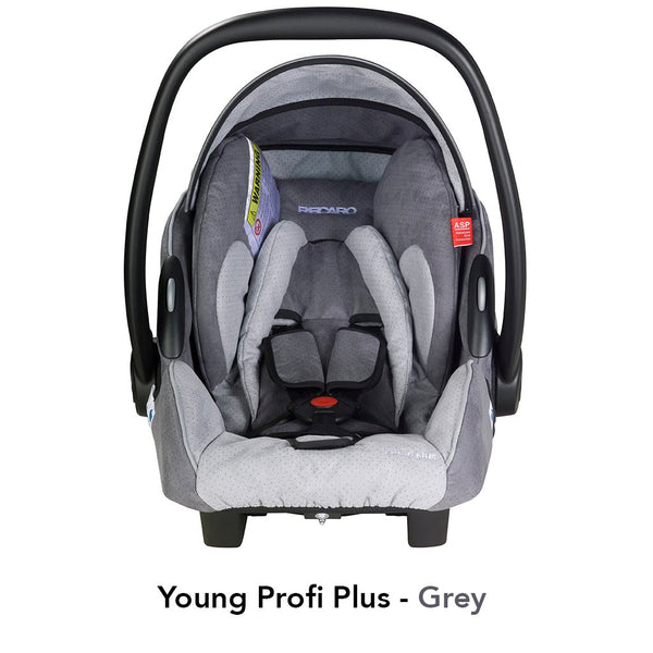 Recaro Young Profi Plus Car Seat-Car Seats-Recaro-Punched Grey-www.hellomom.co.za