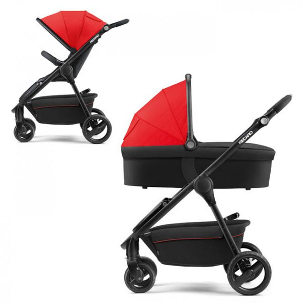 Recaro Citylife Travel System in Red and Black-Baby Strollers-Recaro-Recaro Citylife Stroller with Young Profi Car Seat-www.hellomom.co.za