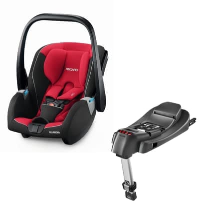 Recaro Citylife Travel System in Red and Black-Baby Strollers-Recaro-Recaro Citylife Stroller with Young Profi Car Seat-www.hellomom.co.za